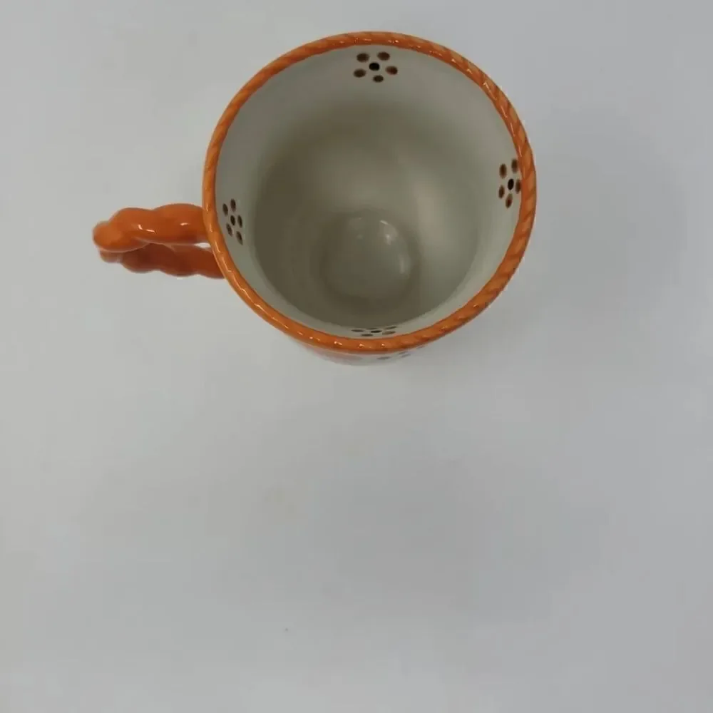 Temptations Plates Bowl Mug by Tara Old World Orange Ovenware Set Of Five!